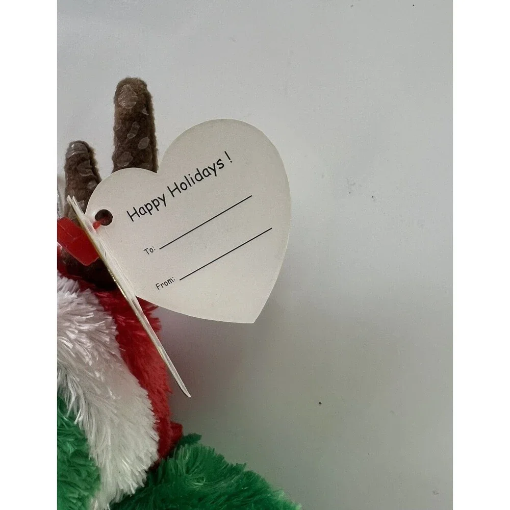 Ty Ornament 2002 HOLIDAY TEDDY the Bear Christmas Jingle Beanies 5